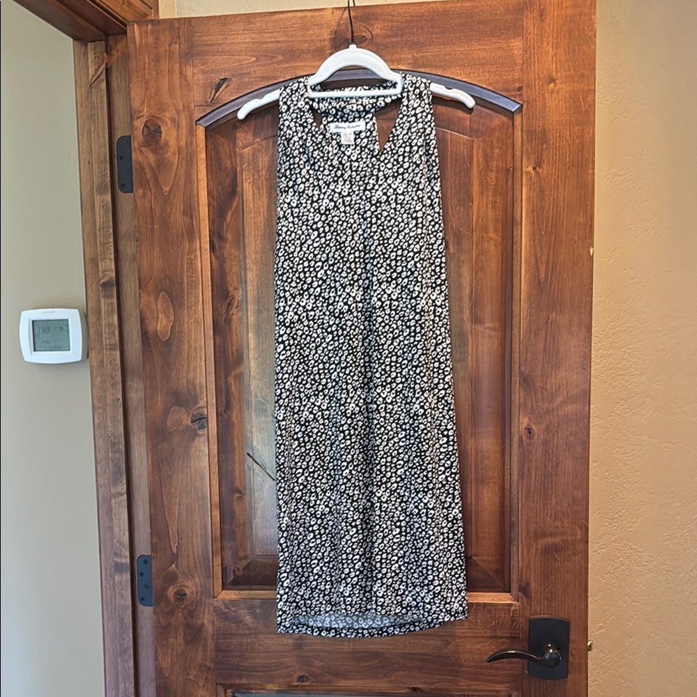 Tommy Bahama Black Sandy Spots Dress sz xs